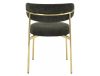 Elton Raven Étkezőszék Szövet Olívazöld/Arany