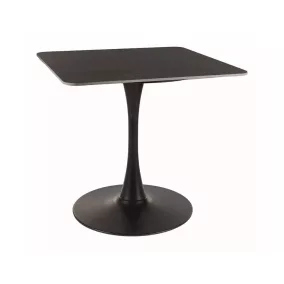 Espero II Kerámia Négyzetes Étkezőasztal Fekete Matt