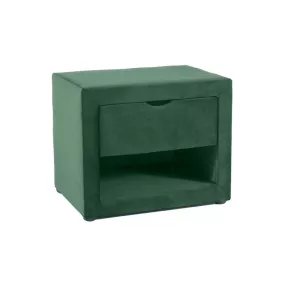 ET-001 Velvet Bársony Éjjeliszekrény Zöld