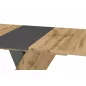   Exel Artisan Kihúzható Étkezőasztal Laminált Tölgy-Antracit X-Lábbal