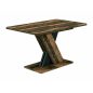   Exel Vintage Kihúzható Étkezőasztal Laminált Old Wood Sötétszürke X-Lábbal