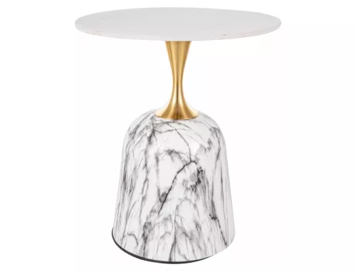 Fama Luxus Kerámia Dohányzóasztal Márvány-Arany