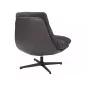   Felicia Raven Forgó Fotel Szövet-Műbőr Sötétszürke 360°