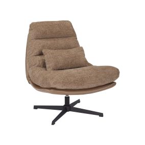 Felicia Raven Forgó Fotel Szövet-Műbőr Latte 360°