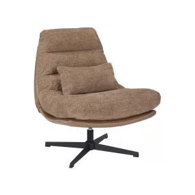 Felicia Raven Forgó Fotel Szövet-Műbőr Latte 360°