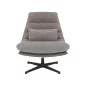 Felicia Raven Forgó Fotel Szürke Kárpitozott 360°