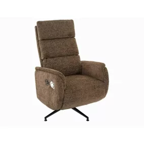   Fenix Raven elektromos relax fotel Raven szövet cappuccino 360° forgatható