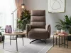 Fenix Raven elektromos relax fotel Raven szövet cappuccino 360° forgatható