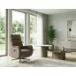   Fenix Raven elektromos relax fotel Raven szövet cappuccino 360° forgatható