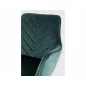   Fig Velvet Bársony Étkezőszék Zöld Geometrikus Varrással