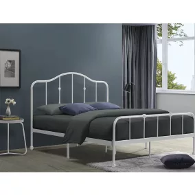 Florencia Klasszikus Fém Ágy Fehér 120x200