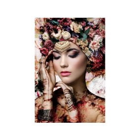 Virágos Álom Edzett Üveg Falikép 80x120 cm