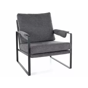 Focus Brego Modern Fotel Fém Sötétszürke Kényelmes