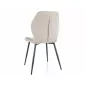 Frank Nea Étkezőszék Bézs Szövet Fekete Fém Vázzal
