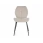 Frank Nea Étkezőszék Bézs Szövet Fekete Fém Vázzal