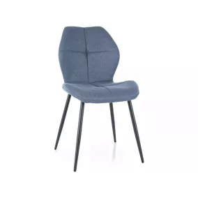 Frank Nea Kényelmes Étkezőszék Farmer Kék Fém Vázzal