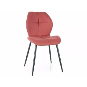 Frank Nea Grapefruit Étkezőszék Fekete Fém Vázzal