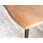 Fresno Artisan Kihúzható Étkezőasztal MDF Tölgy-Fekete
