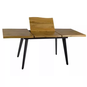 Fresno Artisan Kinyitható MDF Étkezőasztal Tölgy-Fekete