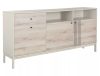 Frost K1 Modern Komód Laminált Alpesi Tölgy-Fehér Tárolórendszer