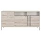Frost K1 Modern Komód Laminált Alpesi Tölgy-Fehér Tárolórendszer