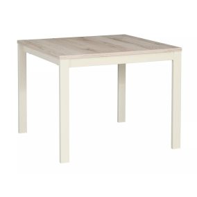   Frost L2 Négyzetes Dohányzóasztal Laminált Alpesi Tölgy-Törtfehér