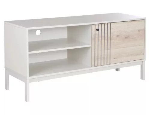 Frost RTV2 Modern TV Szekrény Laminált Fehér-Alpesi Tölgy