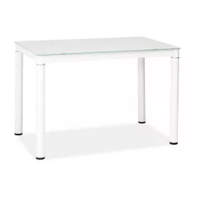 Galant Edzett Üveg Étkezőasztal Fehér