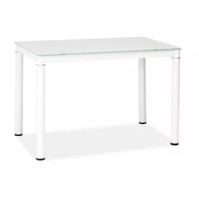 Galant Edzett Üveg Étkezőasztal Fehér 100x60