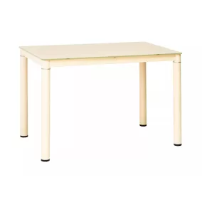 Galant Edzett Üveg Étkezőasztal Krém 100x60