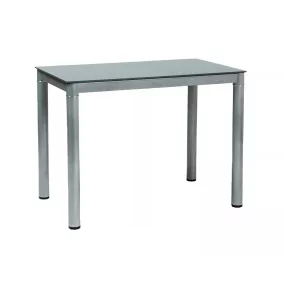 Galant Edzett Üveg Étkezőasztal Szürke 100x60
