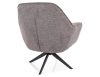 Galia Brego Forgó Fotel Szürke Szövet Matt Fekete Fém Vázzal