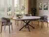 Gaston Ceramic 140 Bővíthető Kerámia Étkezőasztal Mattfehér/Mattfekete