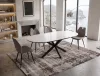 Gaston Ceramic 140 Bővíthető Kerámia Étkezőasztal Mattfehér/Mattfekete