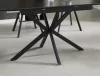 Gaston Ceramic 140 Kihúzható Kerámia Étkezőasztal Matt Fekete