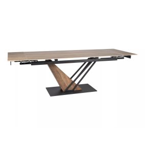   Genesis Legno Kihúzható Kerámia Étkezőasztal Tölgy-Fekete