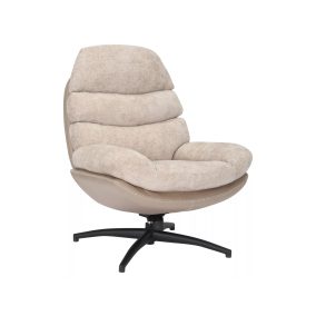 Giselle Luxus Forgó Fotel Szövet-Műbőr Bézs TILT