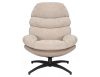 Giselle Luxus Forgó Fotel Szövet-Műbőr Bézs TILT