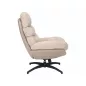 Giselle Luxus Forgó Fotel Szövet-Műbőr Bézs TILT