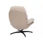 Giselle Luxus Forgó Fotel Szövet-Műbőr Bézs TILT