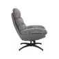 Giselle Luxus Forgó Fotel Szövet-Műbőr Szürke TILT