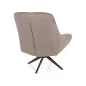 Hana Brego Forgó Fotel Bézs Szövet Fekete Matt Vázzal