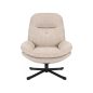 Harper Comfort 360° Forgó Fotel Bézs Szövet Fekete Fém