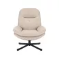 Harper Comfort 360° Forgó Fotel Bézs Szövet Fekete Fém