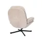 Harper Comfort 360° Forgó Fotel Bézs Szövet Fekete Fém