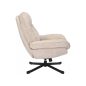Harper Comfort 360° Forgó Fotel Bézs Szövet Fekete Fém