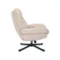Harper Comfort 360° Forgó Fotel Bézs Szövet Fekete Fém