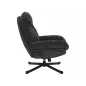 Harper Luxus Forgó Fotel Szövet Fekete TILT