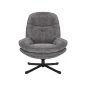 Harper Comfort Forgó Fotel Szürke Szövet 360° TILT