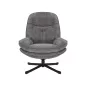 Harper Comfort Forgó Fotel Szürke Szövet 360° TILT